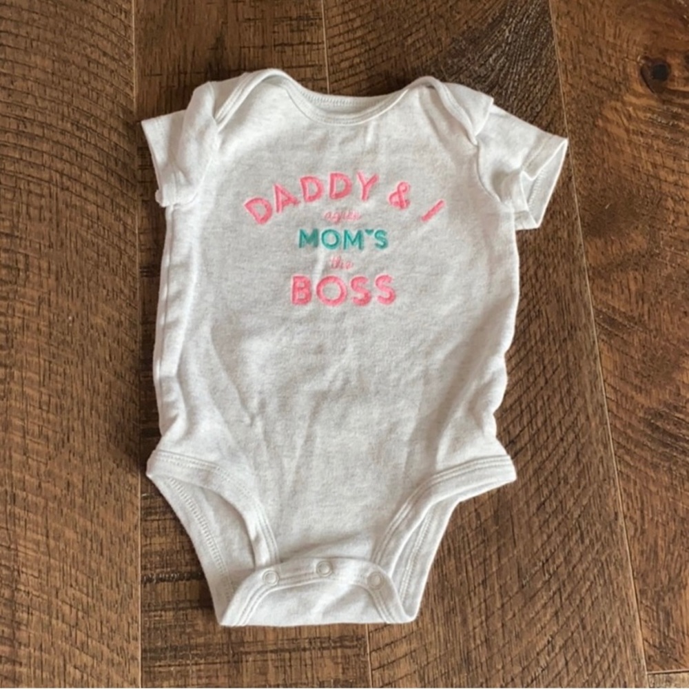 Carter’s Mom’s The Boss Onesie